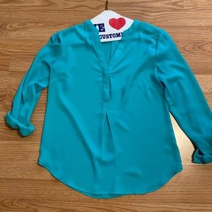 The Limited Teal Blouse